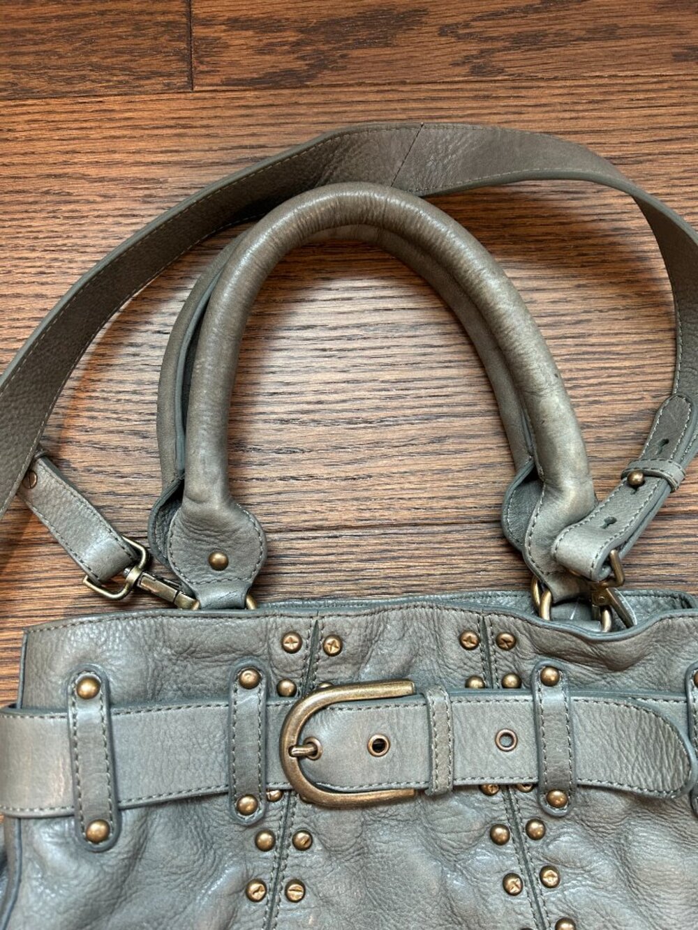 Free People Belted Leather Bag - Sample! Not available online - Picture 3 of 7